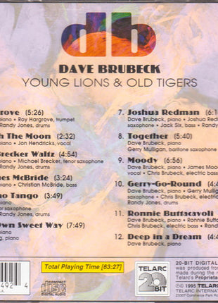 Dave Brubeck : Young Lions & Old Tigers (CD, Album)