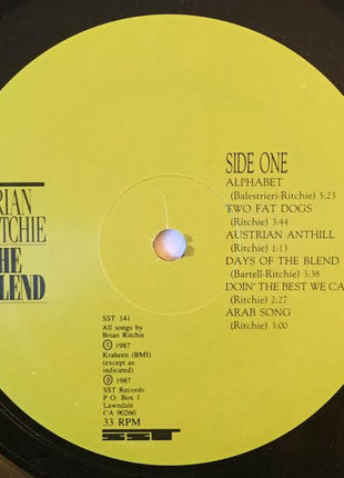 Brian Ritchie : The Blend (LP, Album)