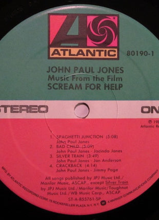 John Paul Jones : Music From The Film Scream For Help (LP, Album, Spe)