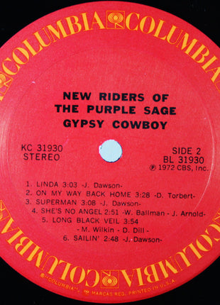New Riders Of The Purple Sage : Gypsy Cowboy (LP, Album, Pit)