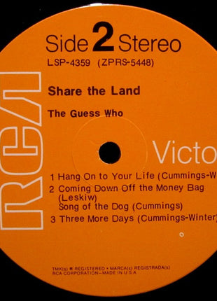 The Guess Who : Share The Land (LP, Album, Ind)
