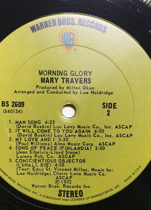 Mary Travers : Morning Glory (LP, Album, Ter)