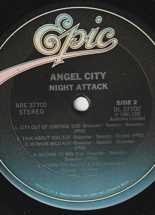 Angel City (2) : Night Attack (LP, Album, Pit)