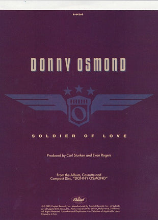 Donny Osmond : Soldier Of Love / My Secret Touch (7", All)