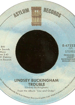 Lindsey Buckingham : Trouble (7", Single, Spe)