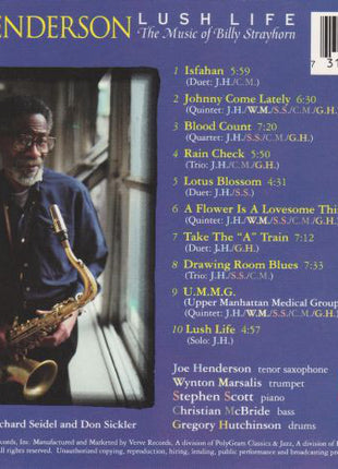 Joe Henderson : Lush Life: The Music Of Billy Strayhorn (CD, Album)