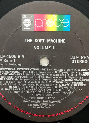 The Soft Machine* : Volume Two (LP, Album, Gat)