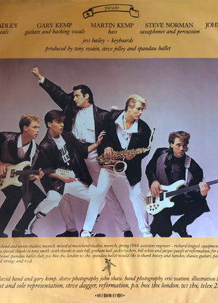 Spandau Ballet : Parade (LP, Album, Pit)