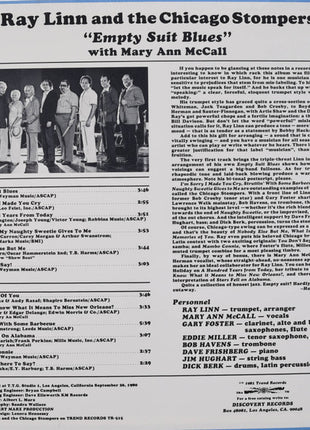 Ray Linn And The Chicago Stompers With Mary Ann McCall : Empty Suit Blues (LP)
