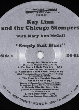 Ray Linn And The Chicago Stompers With Mary Ann McCall : Empty Suit Blues (LP)