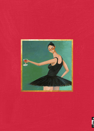 the album cover for Kanye West - My Beautiful Dark Twisted Fantasy