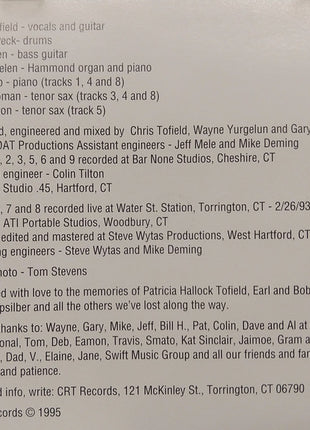 Chris Tofield : Chris Tofield (CD, Album)