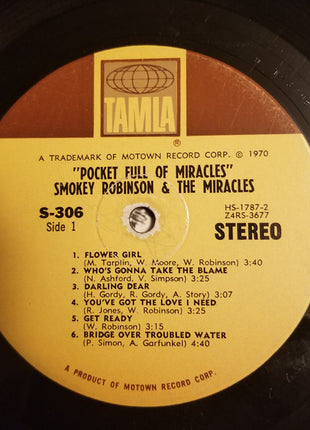 The Miracles : A Pocket Full Of Miracles (LP, Album, Hol)