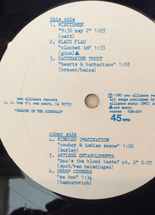 Various : Cracks In The Sidewalk (12", Comp, RP)