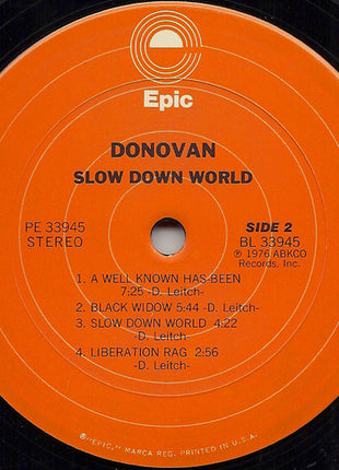 Donovan : Slow Down World (LP, Album)