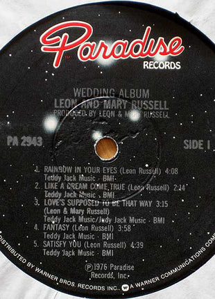 Leon & Mary Russell : Wedding Album (LP, Album, Jac)