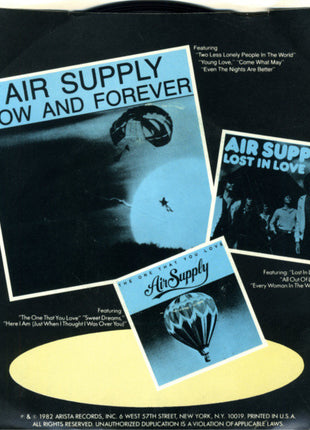 Air Supply : Even The Nights Are Better (7", Single, Styrene, Pit)