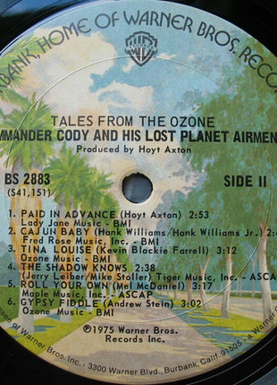 Commander Cody And His Lost Planet Airmen : Tales From The Ozone (LP, Album)