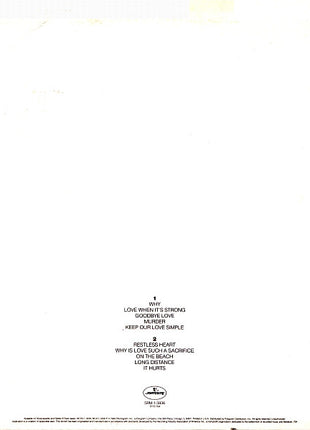 Southside Johnny & The Asbury Jukes : Love Is A Sacrifice (LP, Album, 18 )