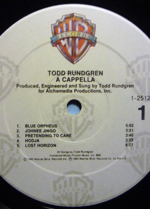 Todd Rundgren : A Cappella (LP, Album, Spe)
