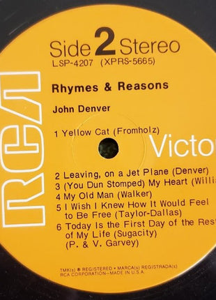 John Denver : Rhymes & Reasons (LP, Album, RE, Hol)