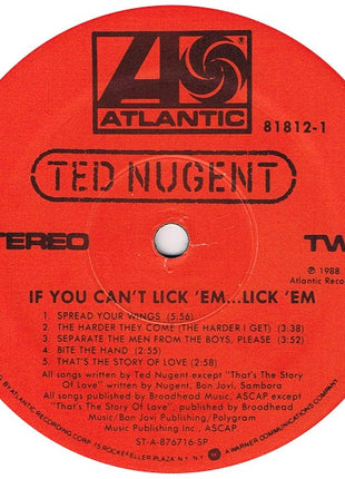 Ted Nugent : If You Can't Lick 'Em... Lick 'Em (LP, Album, Spe)