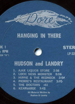 Hudson & Landry : Hanging In There (LP, Album, Blu)