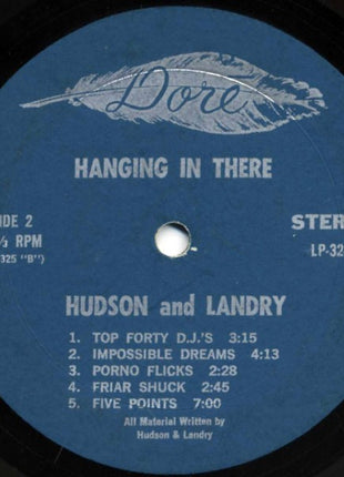 Hudson & Landry : Hanging In There (LP, Album, Blu)