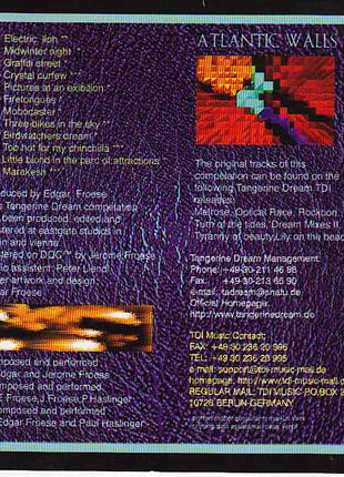 Tangerine Dream : Atlantic Walls (CD, Comp)