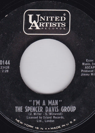 The Spencer Davis Group : I'm A Man (7", Styrene, Pit)