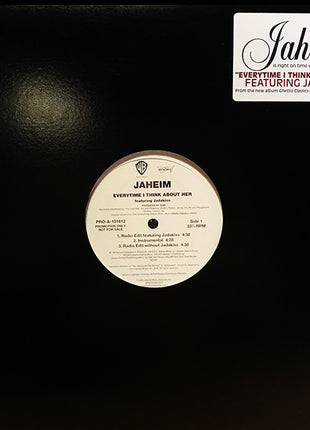 Jaheim : Every Time I Think About Her (12", Promo)