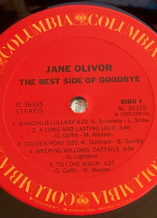 Jane Olivor : The Best Side Of Goodbye (LP, Album, Ter)