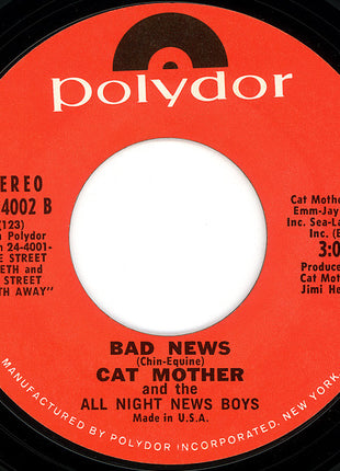 Cat Mother And The All-Night Newsboys : Good Old Rock 'N Roll / Bad News (7", Single, Styrene)