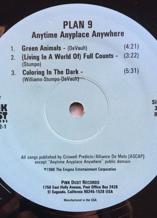Plan 9 (2) : Anytime Anyplace Anywhere (12", MiniAlbum)