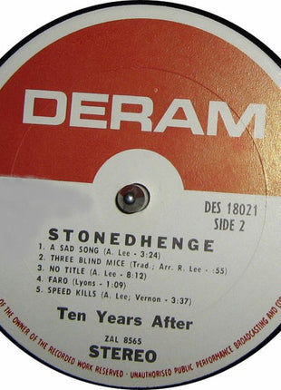 Ten Years After : Stonedhenge (LP, Album, Pit)
