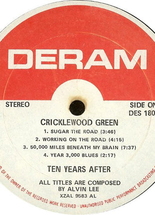 Ten Years After : Cricklewood Green (LP, Album, AL )