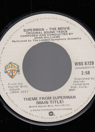 John Williams (4) Conducting The London Symphony Orchestra* : Theme From Superman (Main Title) (7", Single, Win)