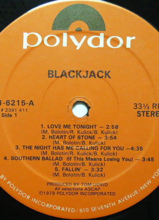 Blackjack (8) : Blackjack (LP, Album, 53 )