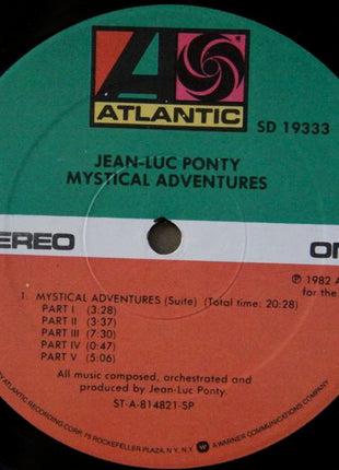 Jean-Luc Ponty : Mystical Adventures (LP, Album, SP )