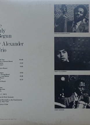 The Monty Alexander Trio : We've Only Just Begun (LP, Album, Gat)