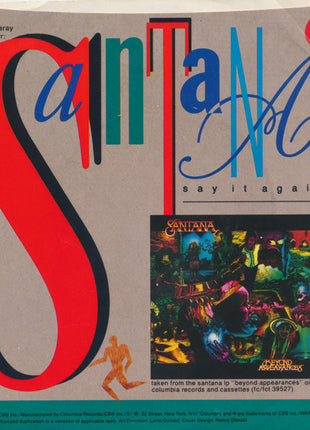 Santana : Say It Again (7", Single)