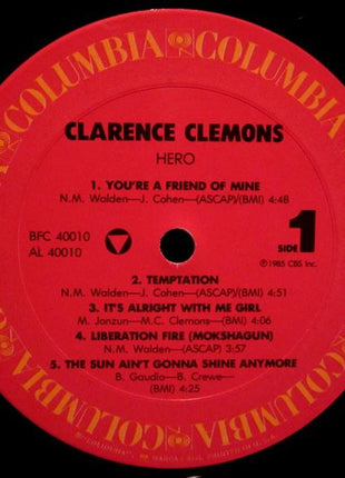 Clarence Clemons : Hero (LP, Album, Pit)