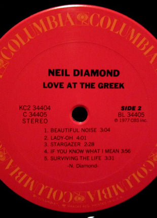 Neil Diamond : Love At The Greek: Recorded Live At The Greek Theatre (2xLP, Album, Gat)