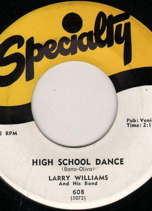 Larry Williams And His Band : Short Fat Fannie / High School Dance (7", Single)