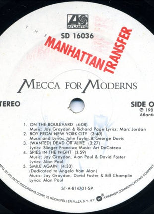 The Manhattan Transfer : Mecca For Moderns (LP, Album, SP)