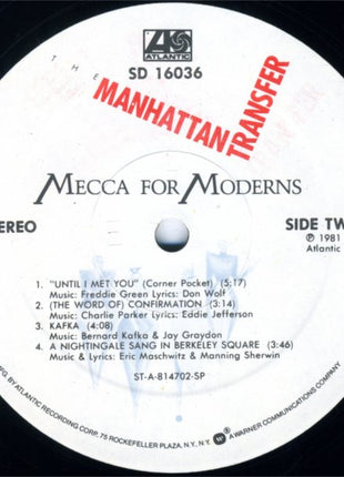 The Manhattan Transfer : Mecca For Moderns (LP, Album, SP)