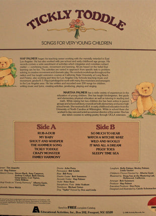 Hap Palmer & Martha Palmer : Tickly Toddle (Songs For Very Young Children) (LP, Album, Gat)