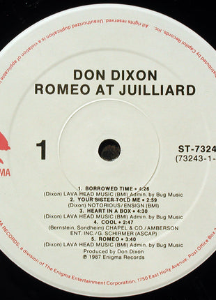 Don Dixon : Romeo At Juilliard (LP, Album)
