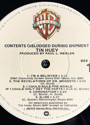 Tin Huey : Contents Dislodged During Shipment (LP, Album, Jac)