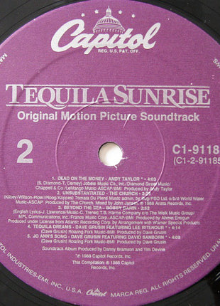 Various : Tequila Sunrise - Original Motion Picture Soundtrack (LP, Comp)